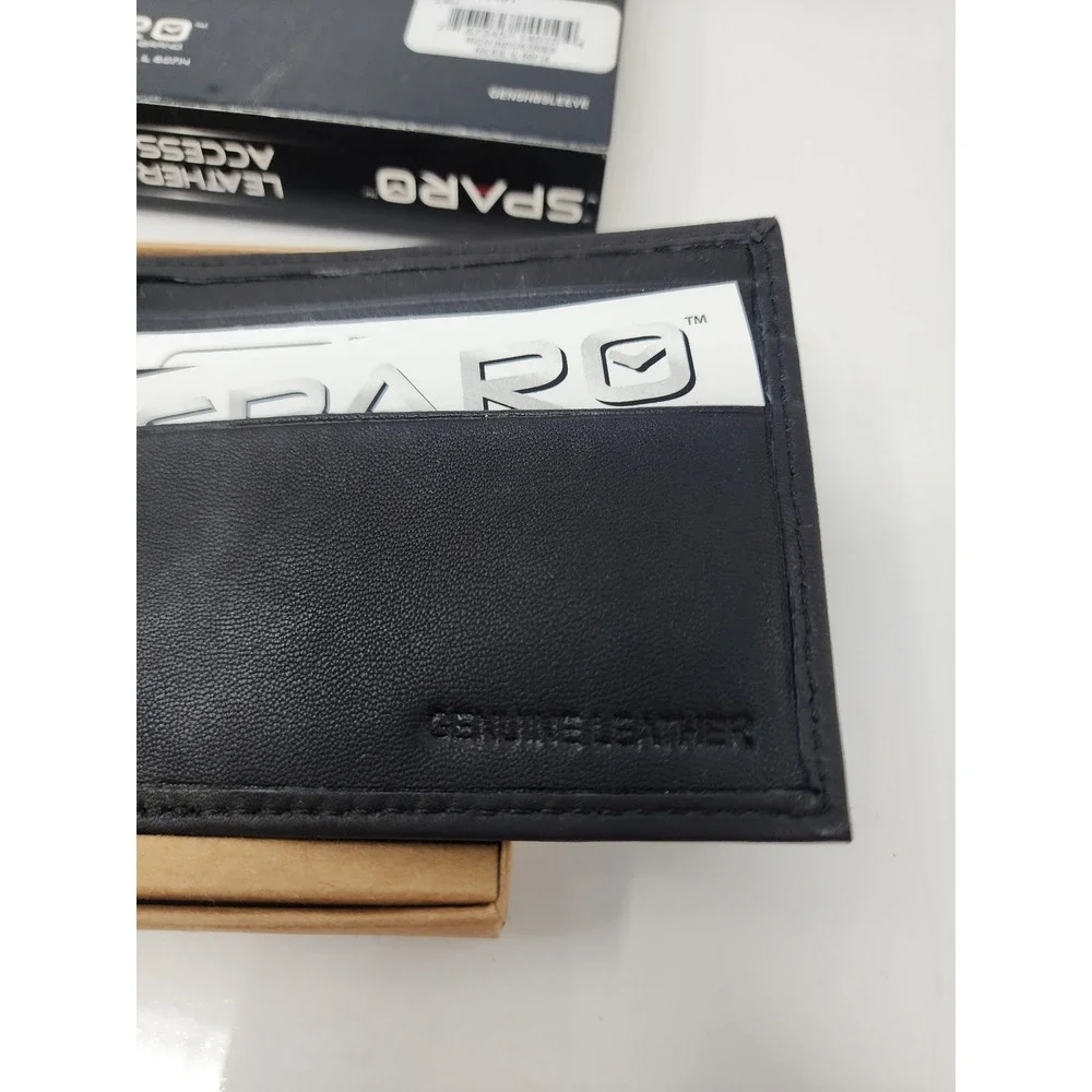 Sparo Mens LSU Tigers Bifold Wallet Black Leather RFID Blocking Casual Size OS
